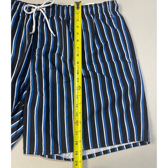 Arizona Jean Co Mens XXL Striped Swim Trunks With Elastic Waistband & Drawstring - Picture 6 of 11